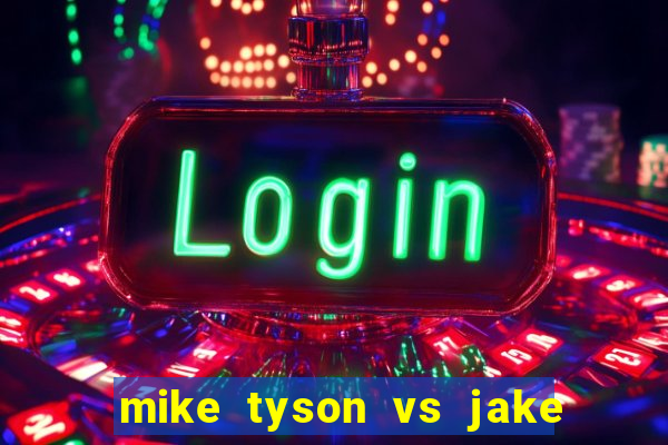 mike tyson vs jake paul assistir online